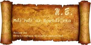 Méhész Boglárka névjegykártya